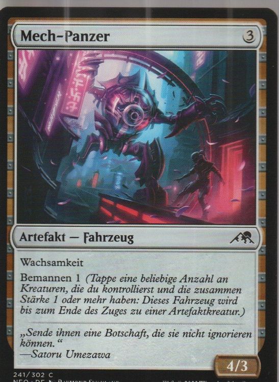 TCG Magic The Gathering MTG De NEO 241 Mech-Panzer (Neu (gemäss ...