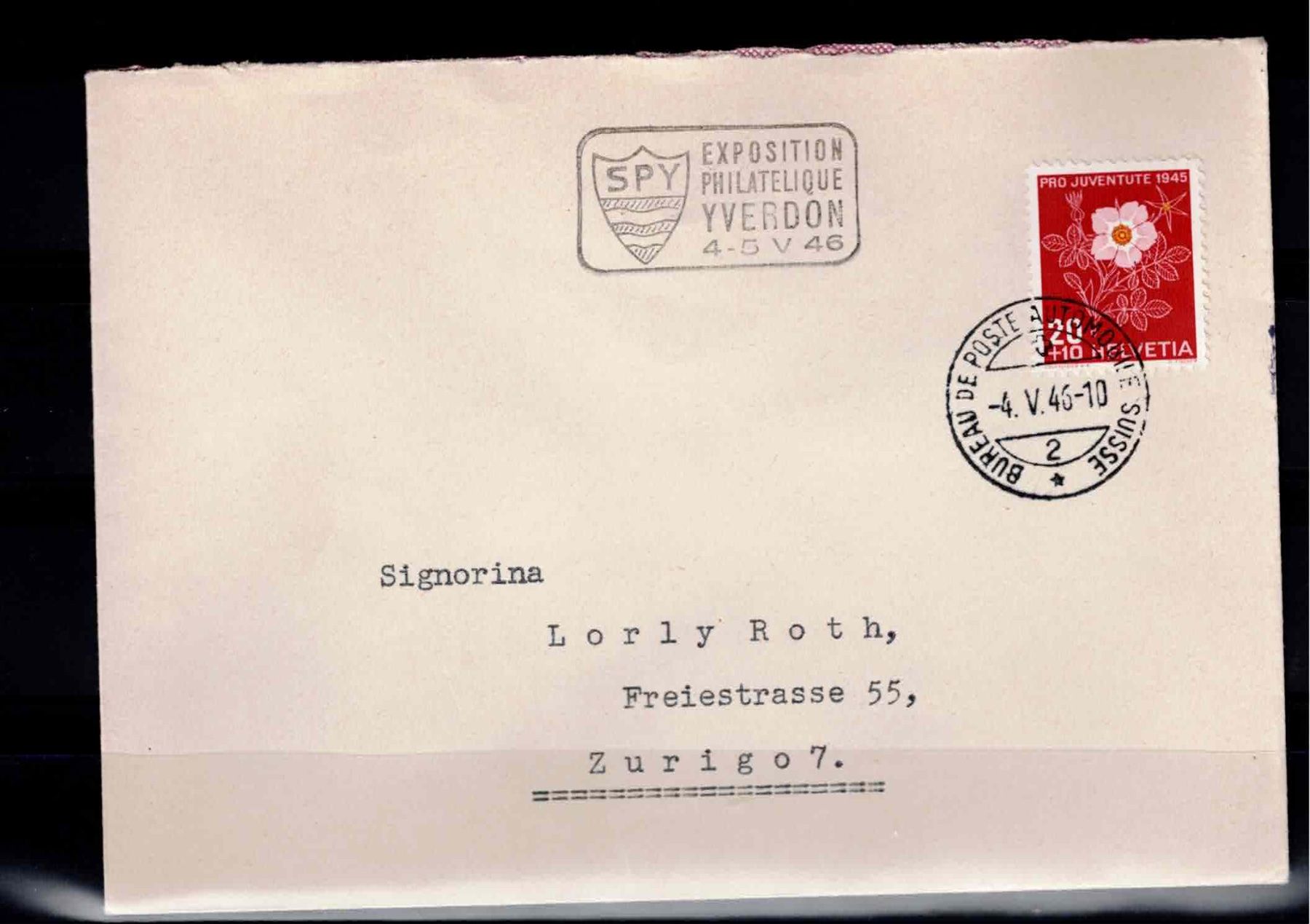 Tutti i francobolli: Schweiz  Brief 1945 – Usato da Koblenz venduto da Markenhimmel