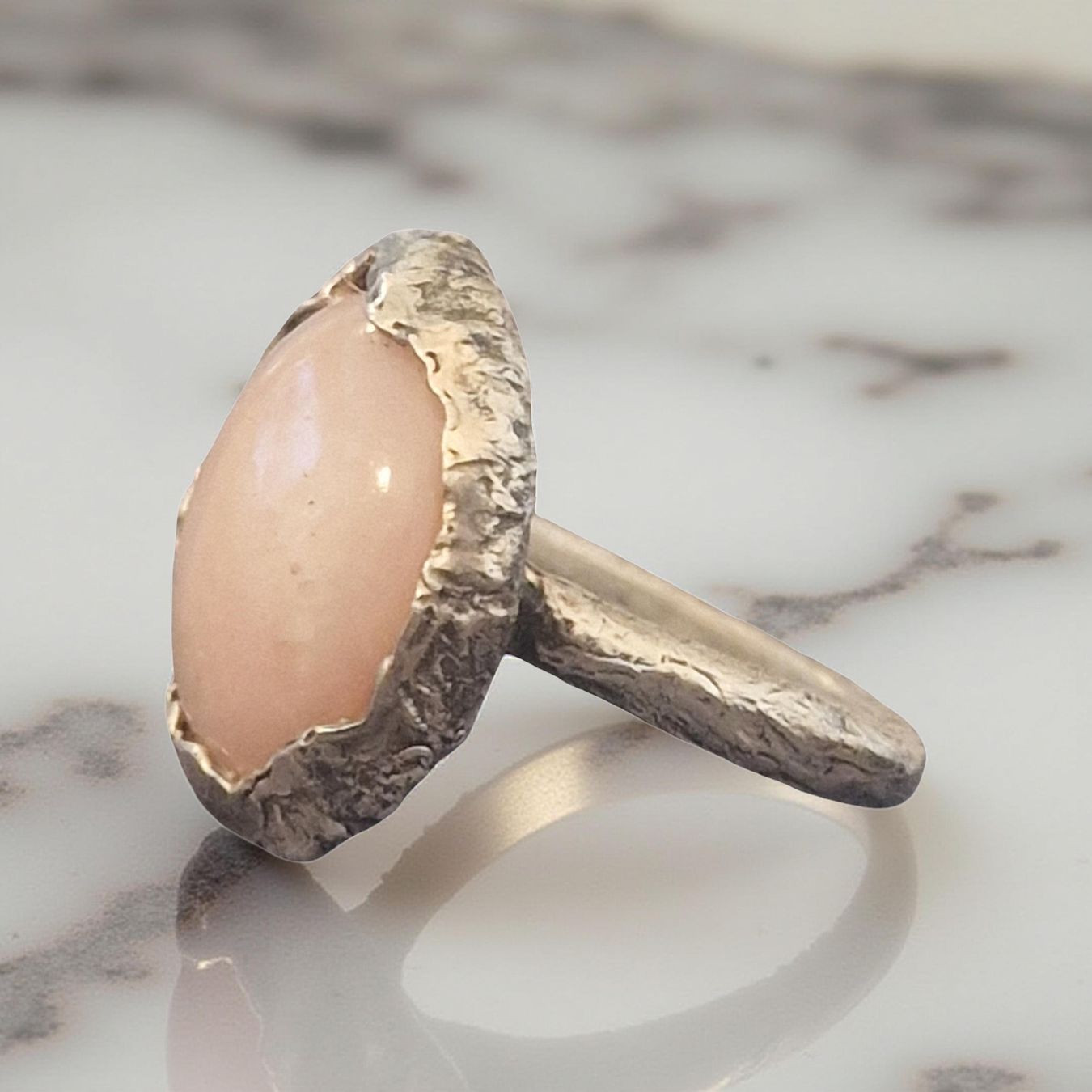 Anelli: Ring Silber mit rosa Andenopal, Grösse 51 – Nuovo e nell'imballaggio originale da Aarau venduto da Schmuckhoehle_MD 8