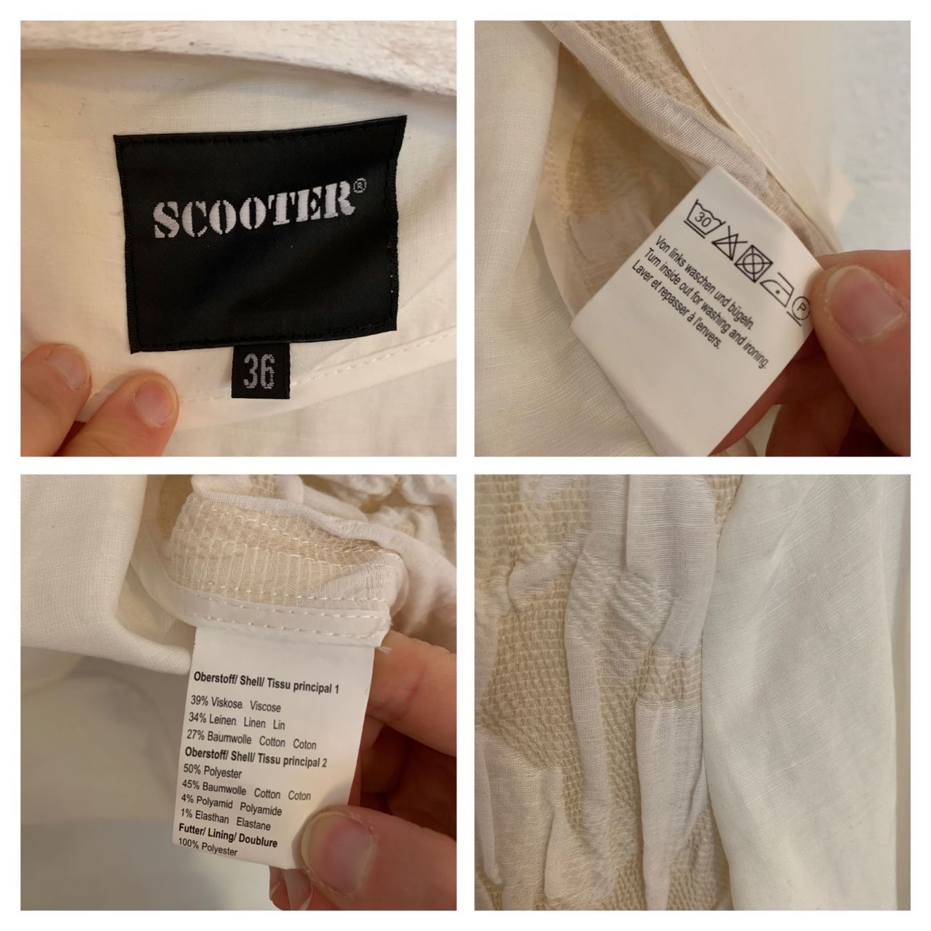 Giacche: Scooter Jacke Jäckli Leinen Gr. 36 / S – Usato da Fislisbach venduto da KolibriSecondhand 1