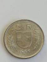 Schweizer 5 Frankenmuenze 1966, (I4)