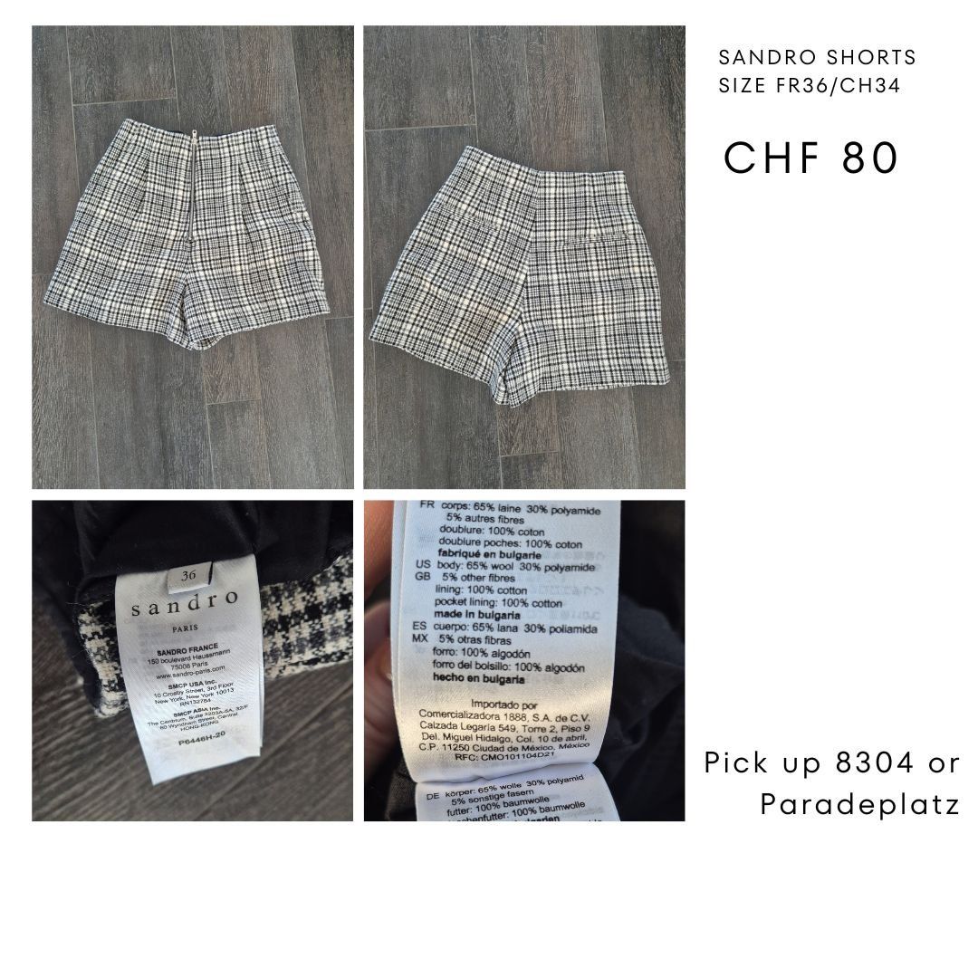 Sandro Pantaloni: Sandro winter shorts - FR36/CH34 – Usato da Wallisellen venduto da Camcha
