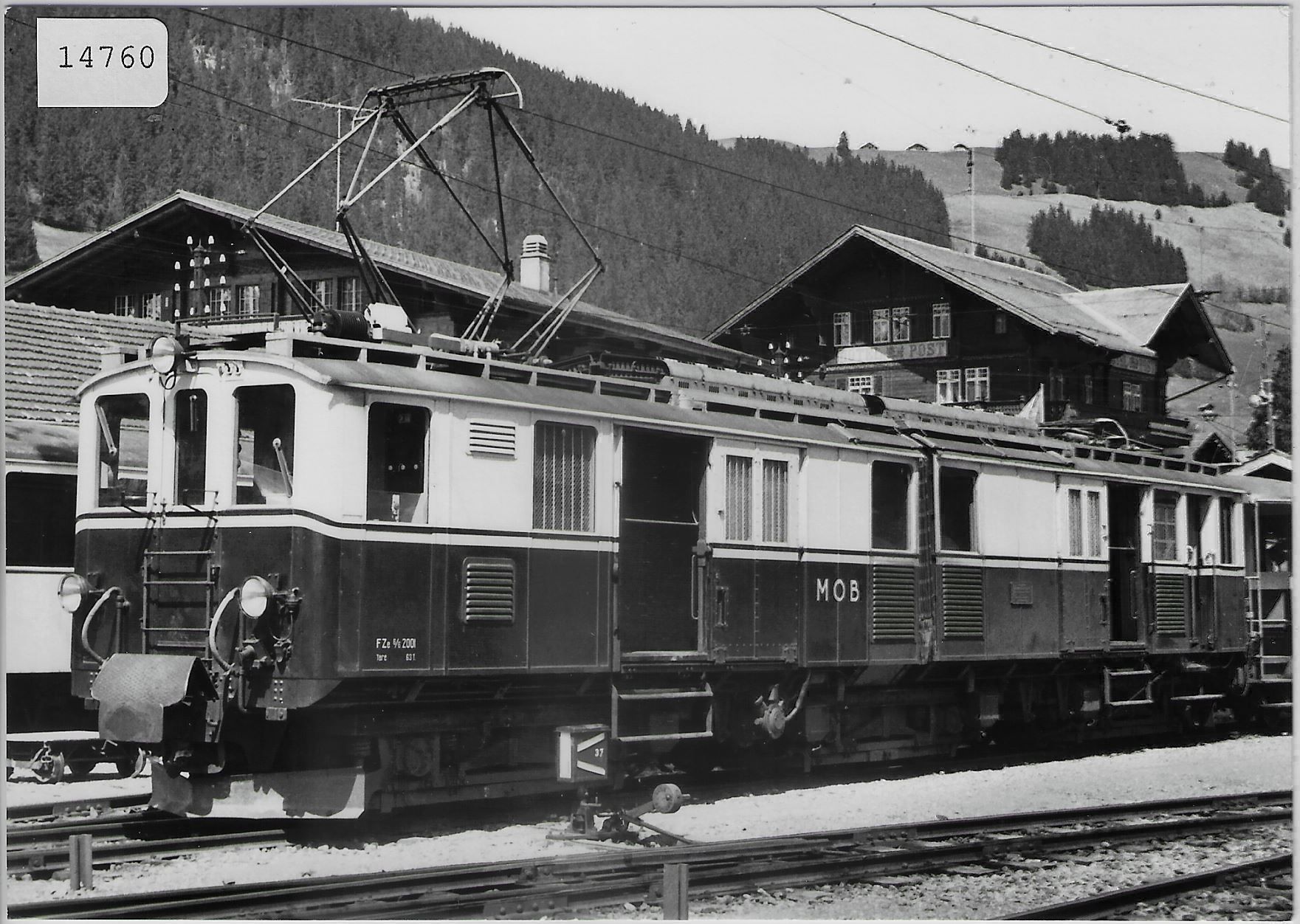 Modellini d'auto: FZe 4/4 2001 a Zweisimmen en 1966 M.O.B. – Usato da Ettingen venduto da Kartenplanet