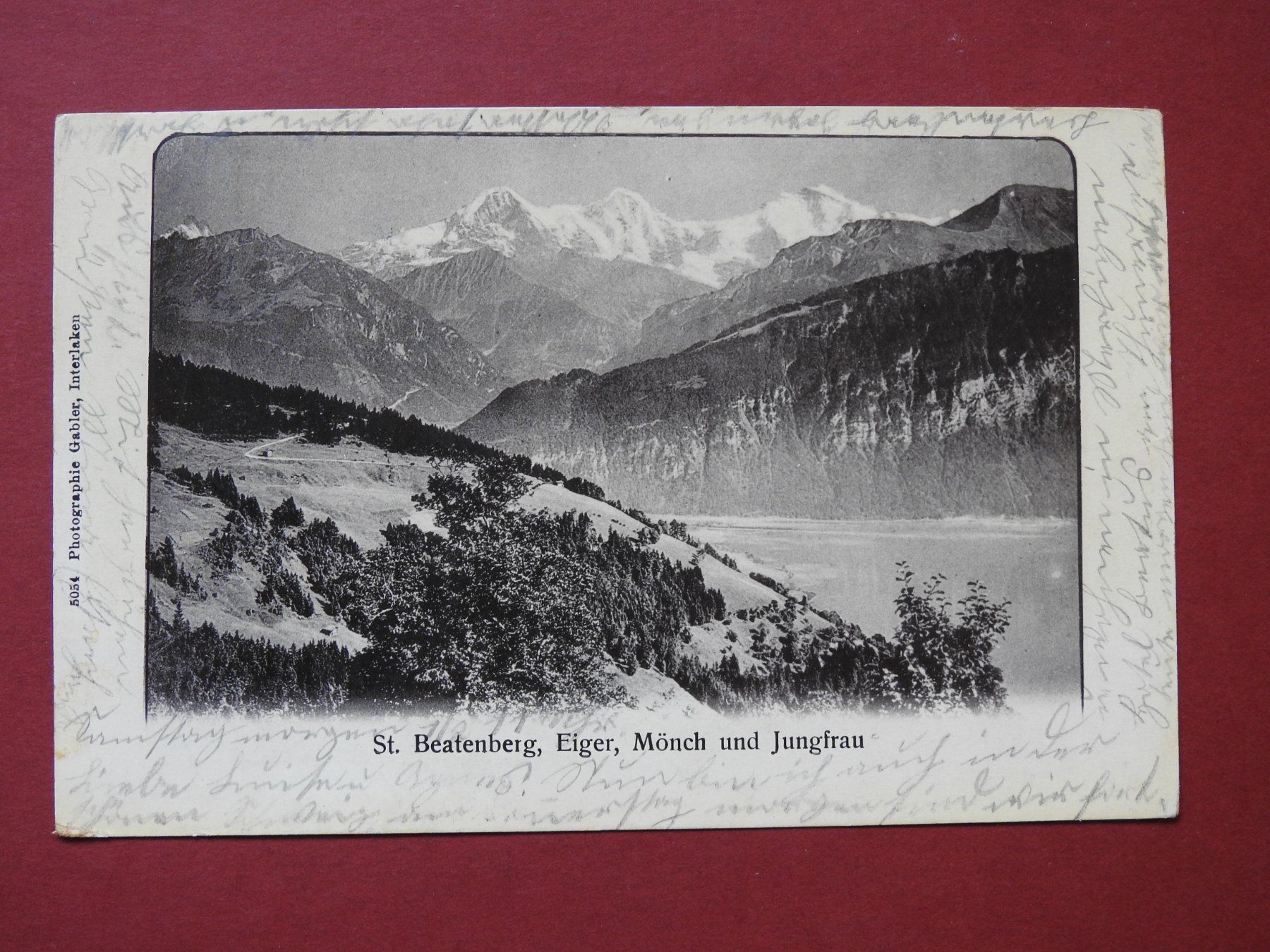 Cartoline postali: St. Beatenberg, Eiger, Mönch u. Jungfrau – Usato da Rain venduto da 999-800-K