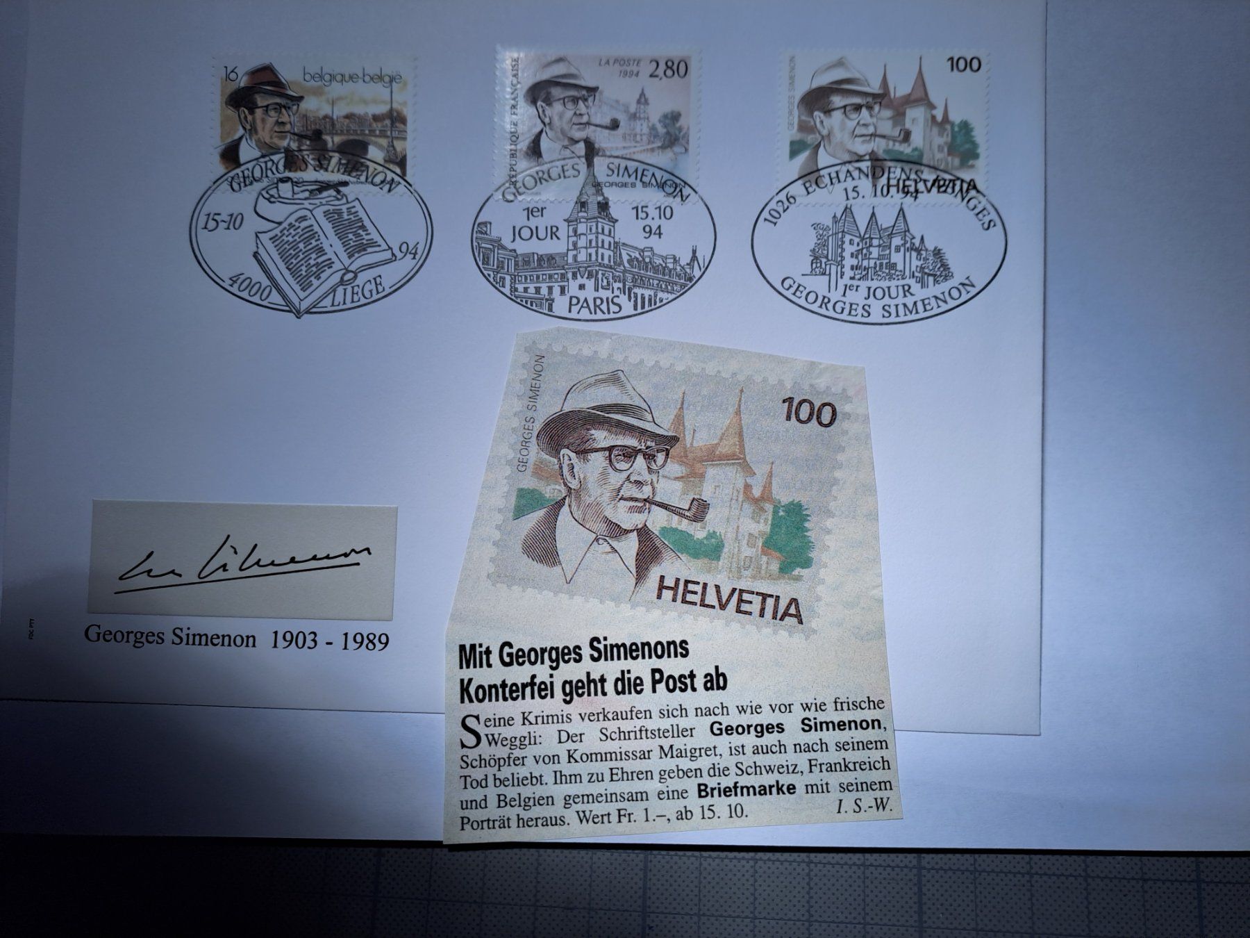 Tutti i francobolli: Marken -Briefmarken – Nuovo e nell'imballaggio originale da Erlinsbach venduto da andiKawa 5