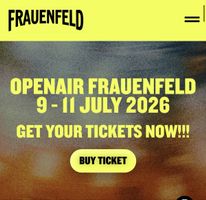 3x 3-Tages Early Bird Ticket Openair Frauenfeld 9-11.07.26