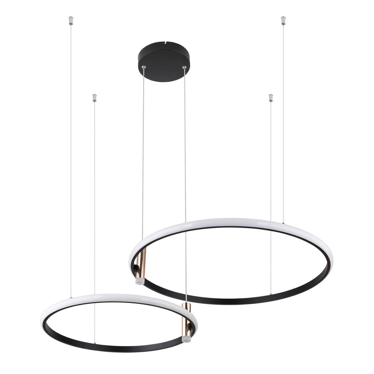Lampadari & plafoniere: LED Pendelleuchte, Schwarz, 70 cm Ø – Nuovo (secondo la descrizione) da Kreuzlingen venduto da Smart-Light 5