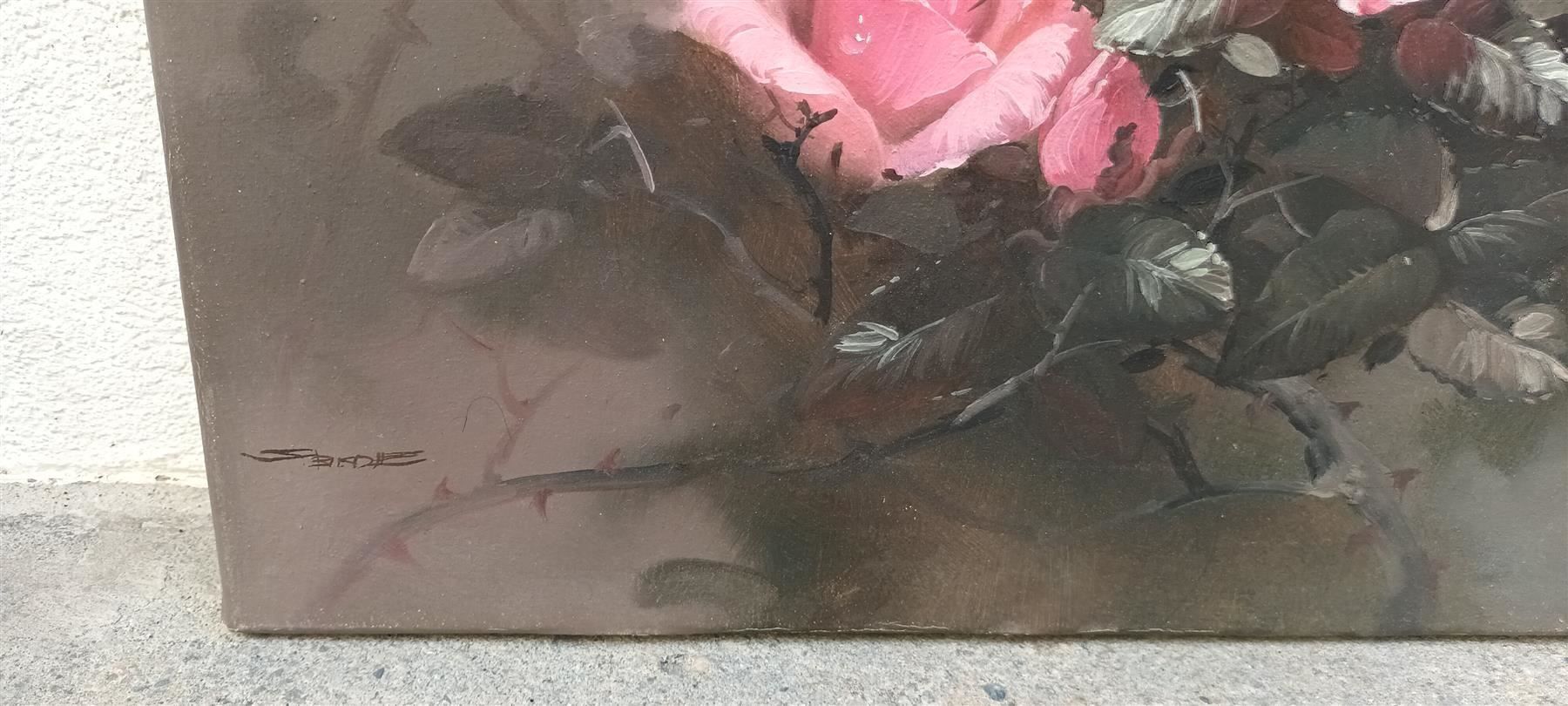 Gemälde: Busdee "Rosen" Gemälde Original – Gebraucht aus Zürich von Galerie-Kunst 1