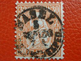 1863: Sitzende Nr.33, mit Vollstempel BASEL, Kat: 60.-