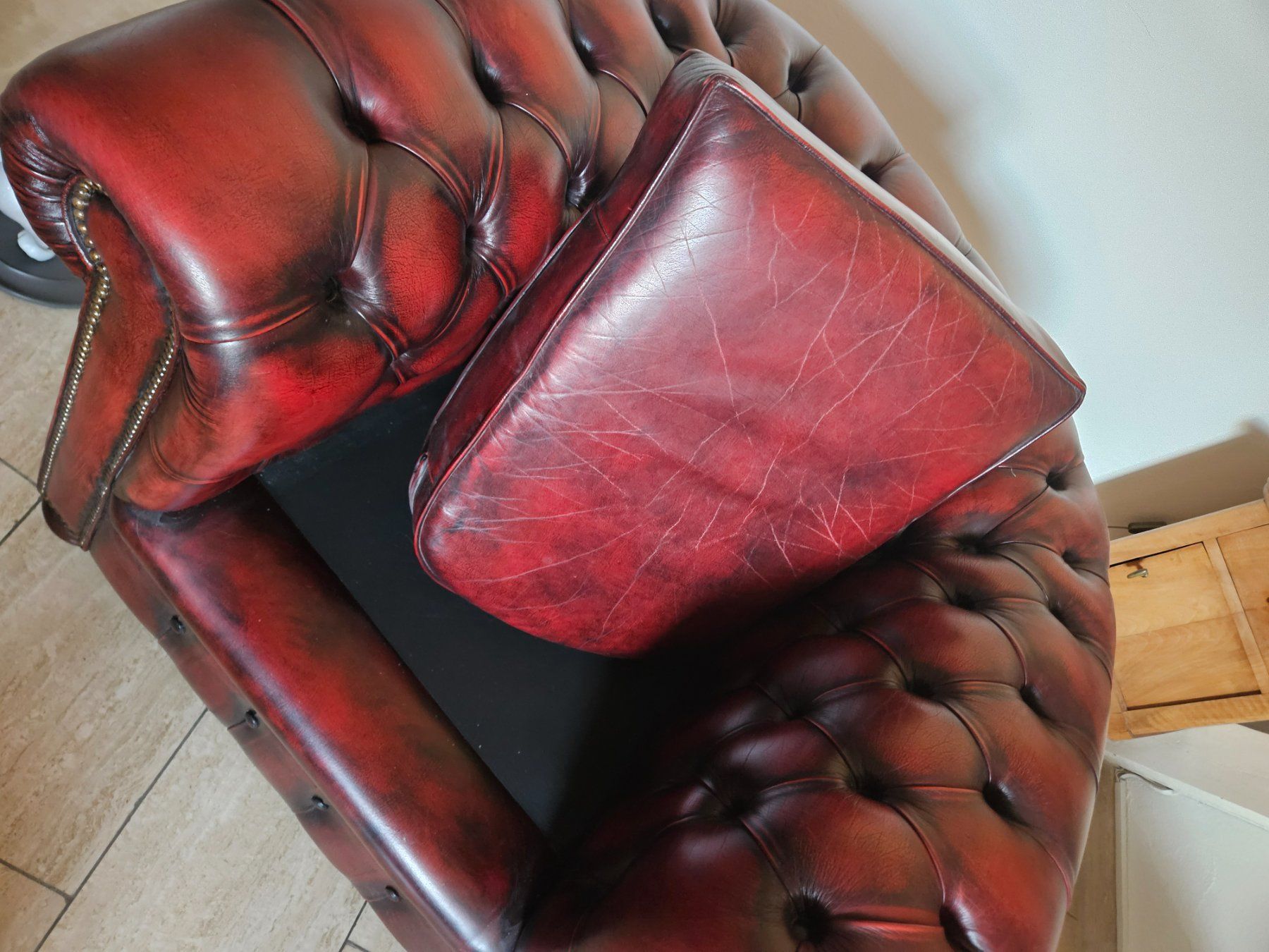 Chesterfield Poltrone: Chesterfield Sessel echt leder - made in England – Usato da Zürich venduto da Stee_M 4