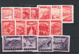 Autriche série complète 1947 - Nos 838 - 853