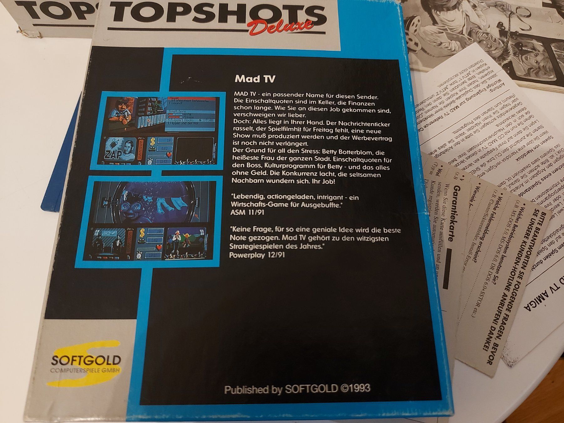 Giochi: Mad TV Amiga 500 OVP Topshots Deluxe – Usato da Aarau venduto da Kaesekuchen2000 4