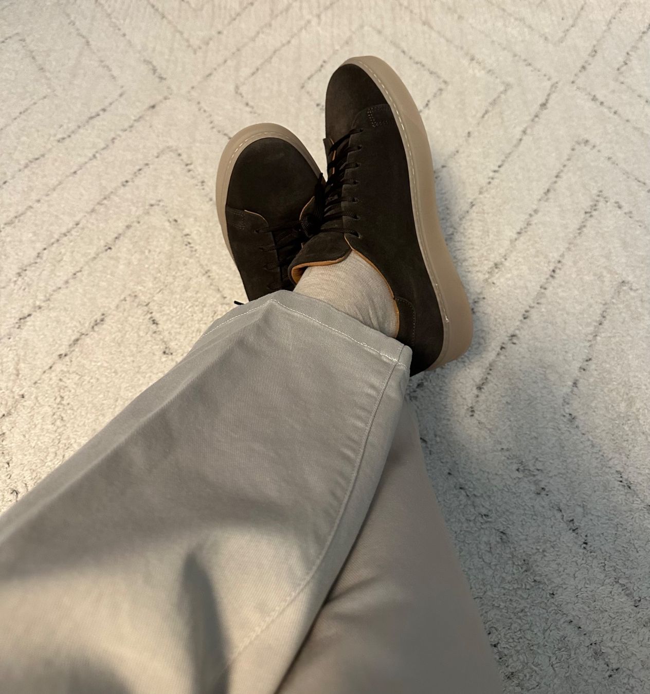 Scarpe da uomo: Essential Braun Mokka –  Leder-Sneaker – Nuovo e nell'imballaggio originale da Wittenbach venduto da bes_k8vr 5