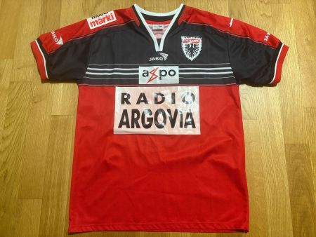 ORIGINAL FC AARAU TRIKOT SIGNIERT 2004/05 FCA JAKO S