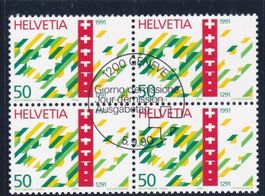 ET 4er Block Werbemarken 1990