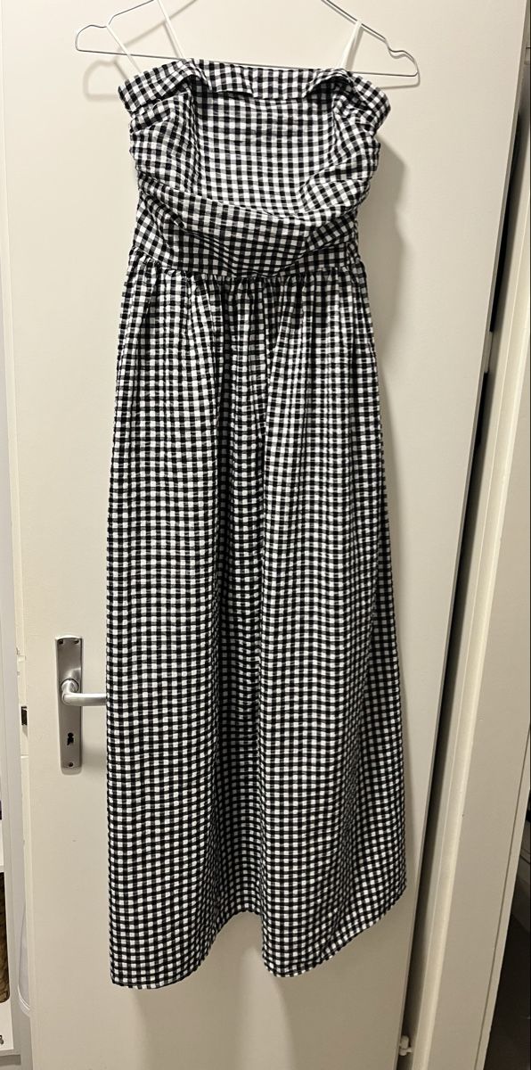 Vestiti: Gingham Checkered Summer Dress, Size 40, New! – Nuovo (secondo la descrizione) da Basel venduto da Iggy-5762 1