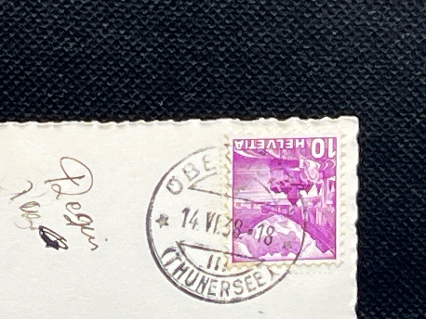Cartoline postali: Oberhofen am Thunersee, Niesen – Usato da Widnau venduto da Brusi9 1