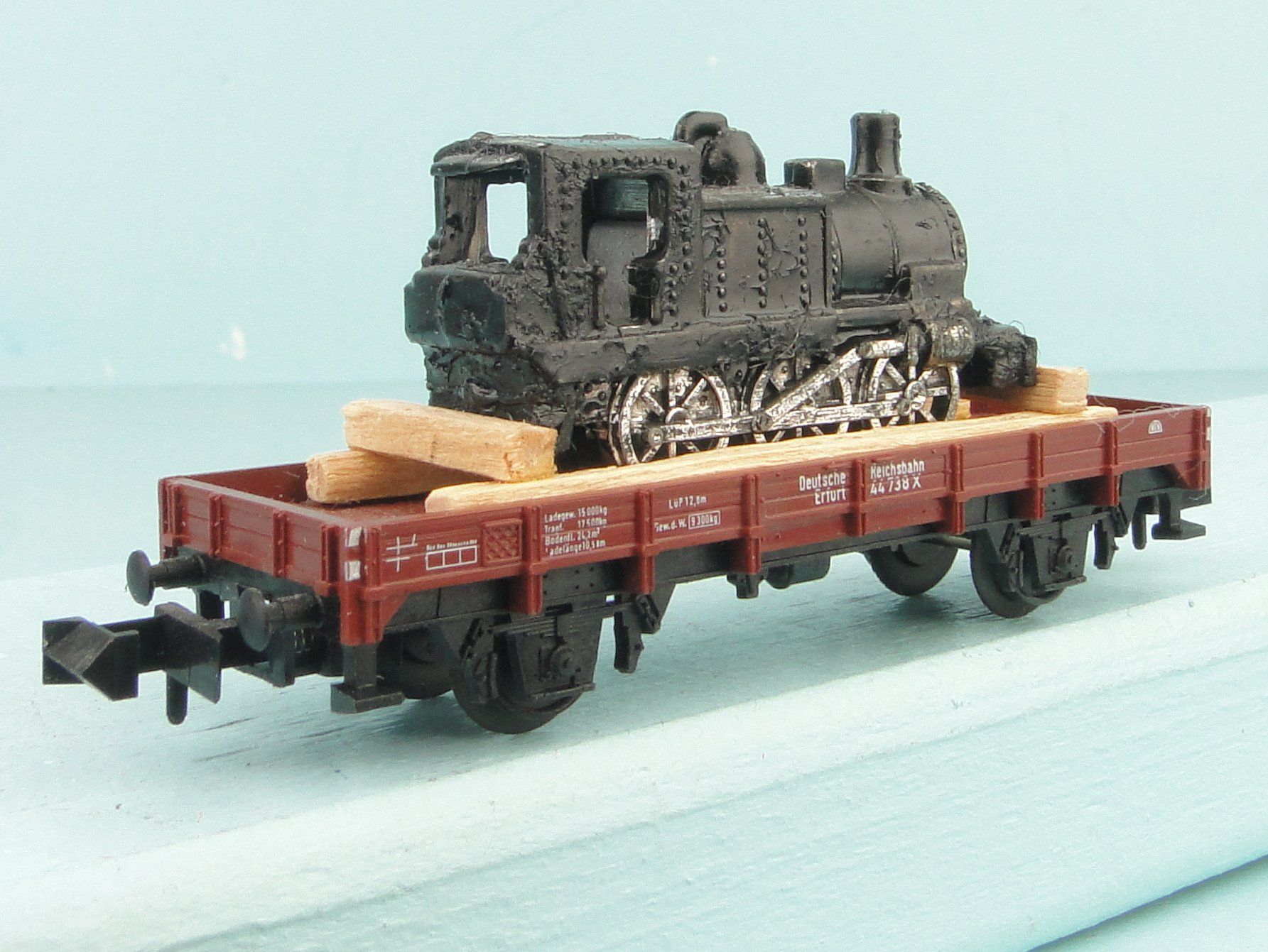 Trix Modellini di ferrovie: Trix Spur N Lokomotive Transporter – Usato da Bülach venduto da Albitrain 1
