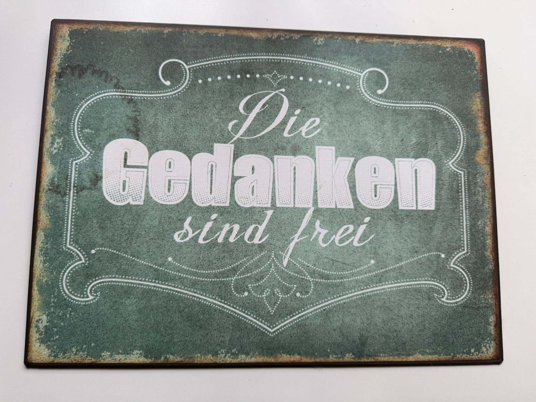 Schilder: DEKOSCHILD BLECHSCHILD – Gebraucht aus Meienried von ManuelaBoutique 2
