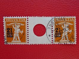 Zwischensteg: S14 mit Stempel von LUGANO, Kat: 275.-