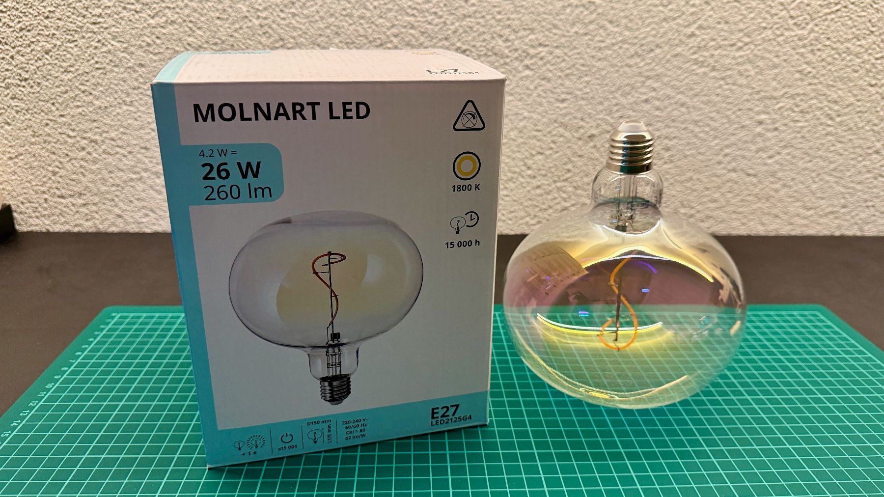 Ikea Lampade: Leuchtmittel E27/1800K Molnart LED – Usato da Siebnen venduto da movinglight