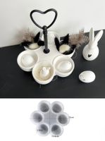 Giessform Silikonform Ostern Eierhalter rund