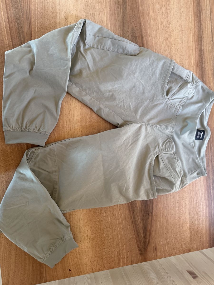 Prana Pantaloni: prana freizeithose 7/8 hellkaki gr. s – Usato da Aarau Rohr venduto da smoky21 1