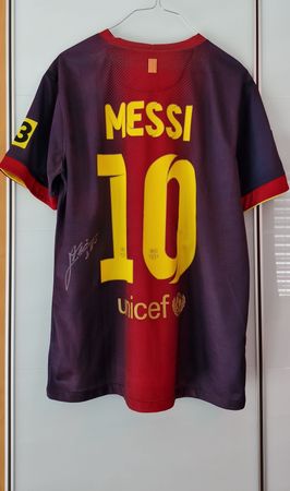 Original Messi 10 FC Barcelona Shirt mit Unterschrift