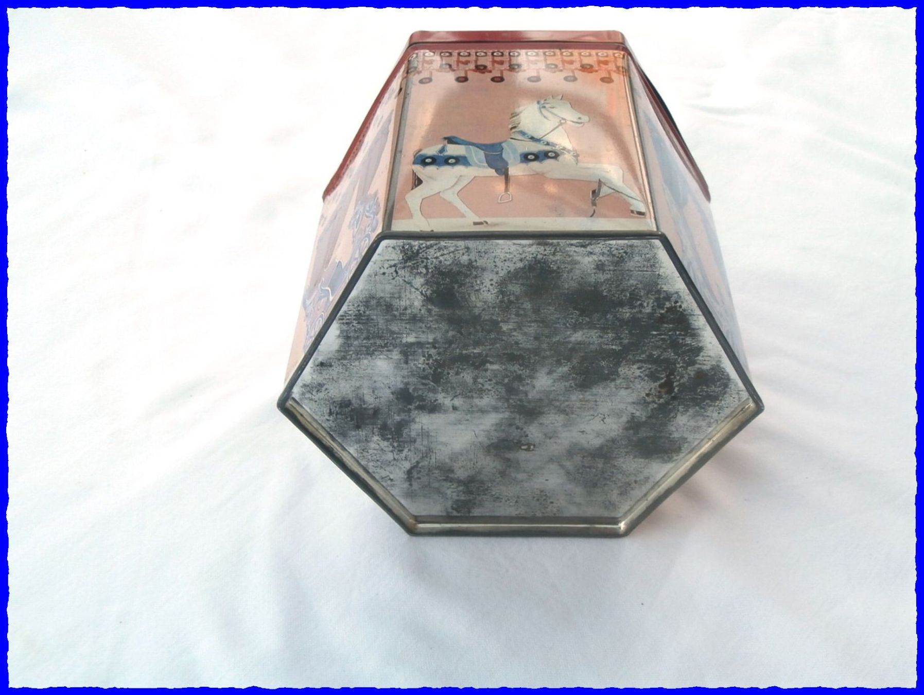 Barattoli: alte Blechdose / Teedose - 6-eckig - "Karussell" – Usato da Worblaufen venduto da Re_mo81 7