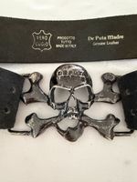 Gürtel De Puta Madre Totenkopf Motiv Leder Schwarz Italien