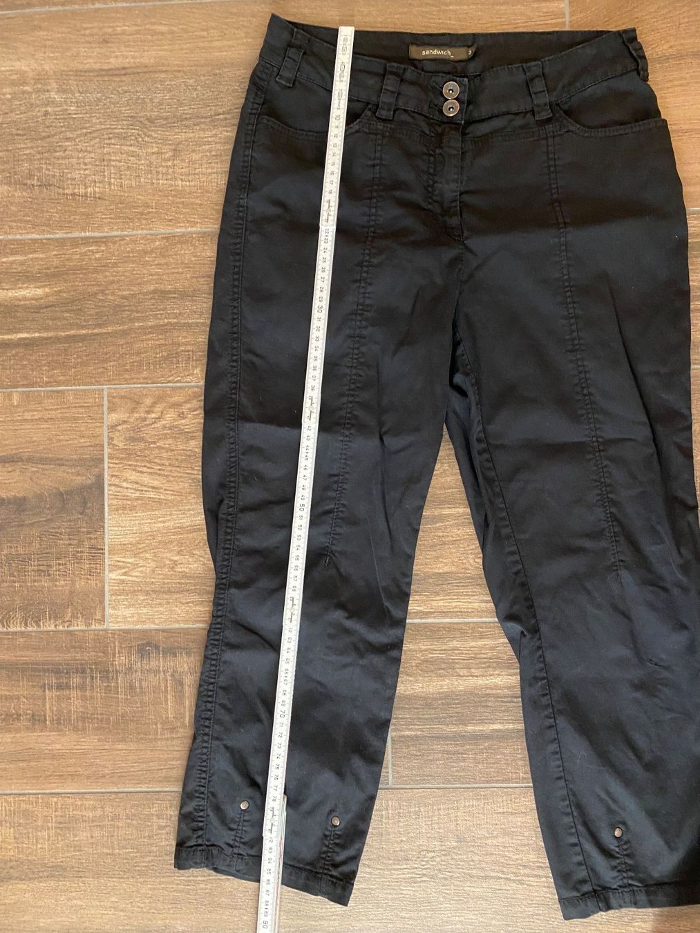 Pantaloni: Sandwich Hose Baumwolle schwarz Gr. 38 – Usato da Pratteln venduto da a23_j2gs 6