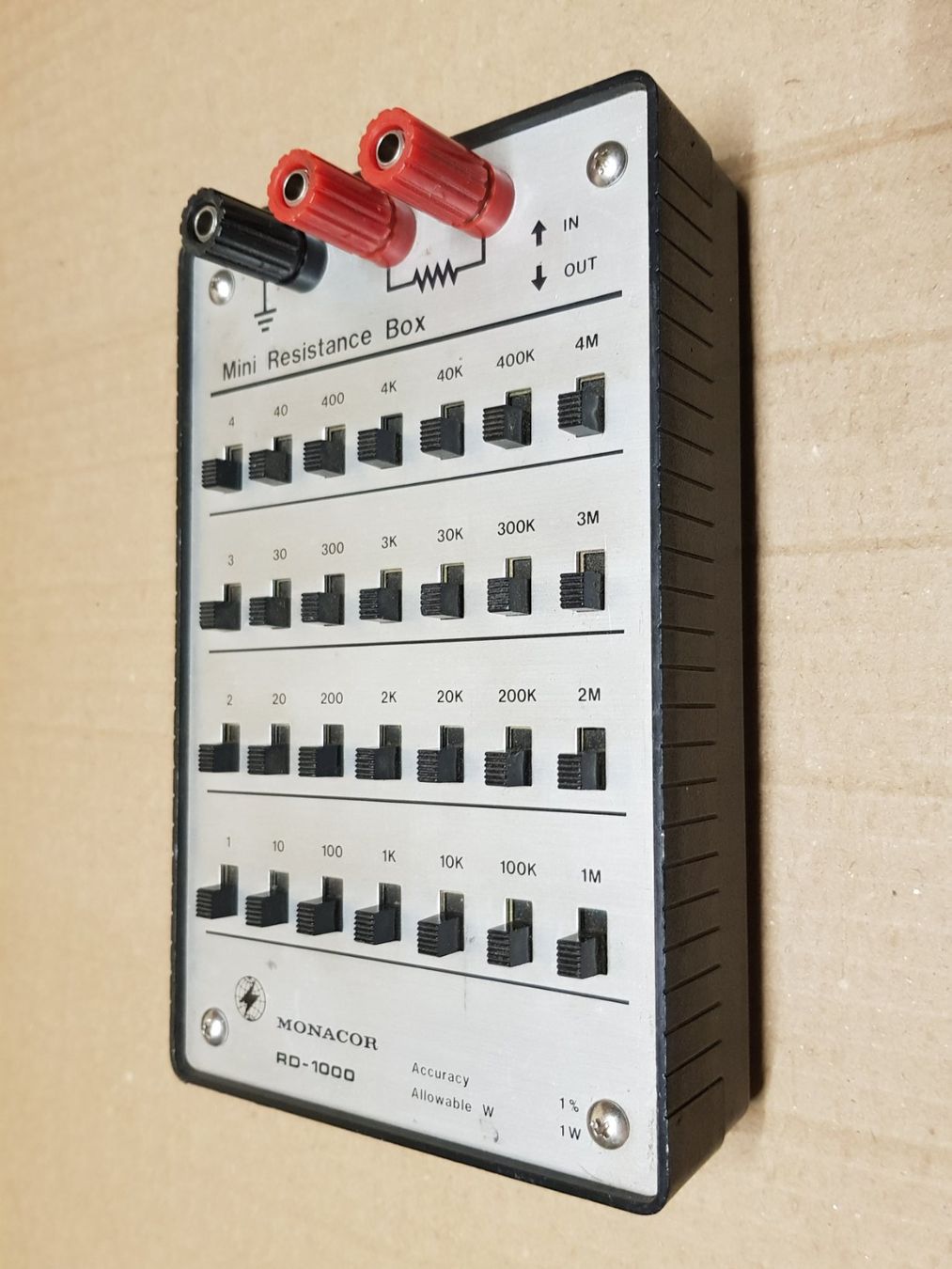 Monacor Misurare: Mini Resistance Box RD - 1000 MONACOR Widerstandsdekade – Usato da Dürnten venduto da inreb73 3