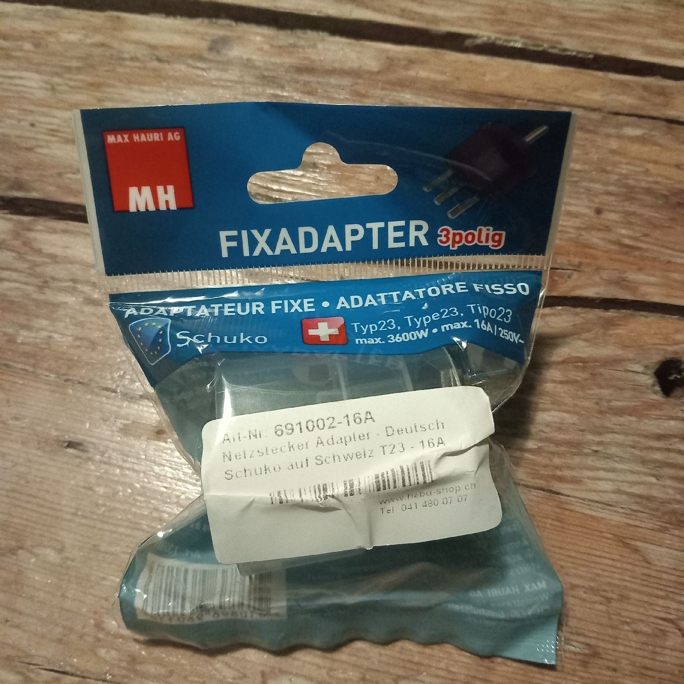 Laufwerke & Adapter: Fixadapter 3polig Schuko auf Schweiz T23-Stecker NEU – Neu (gemäss Beschreibung) aus Ebnat-Kappel von blazzi