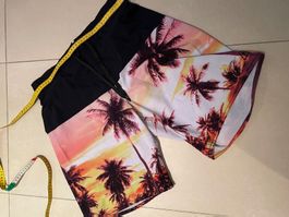 NEU!! BEACH MOUNTAIN Badehose Palmen Motiv, Gr. L