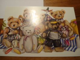 Set Teddybären 2002, FDC + Bildpostkarte ET-o