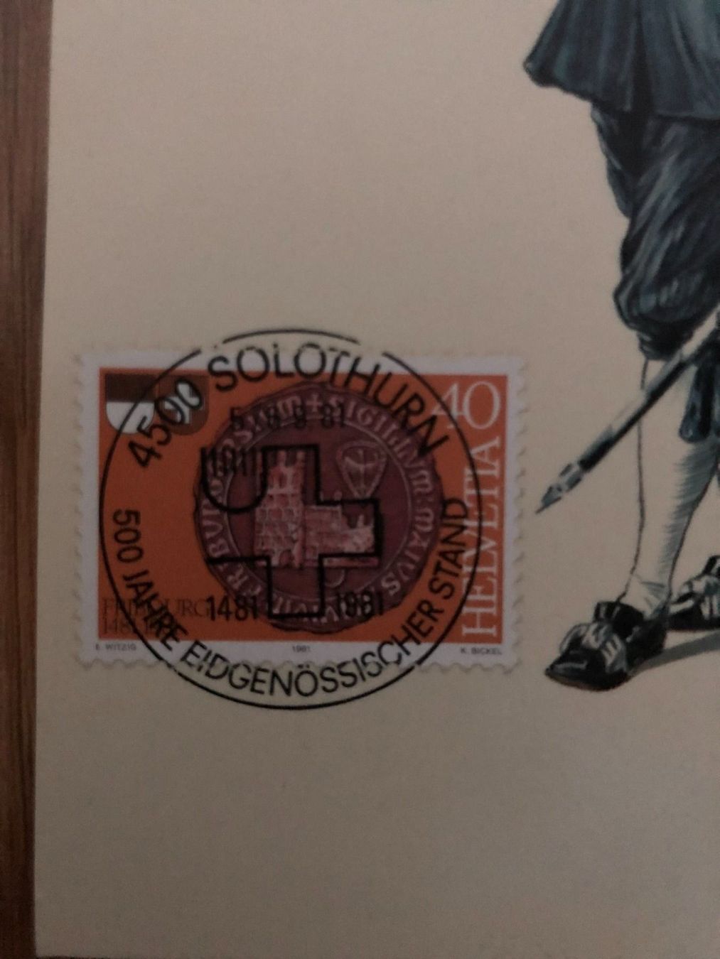 Alle Briefmarken: 2x Karten, schöne Stempel 5./6.9.81 Solothurn – Neu (gemäss Beschreibung) aus Landquart von interesse63 3