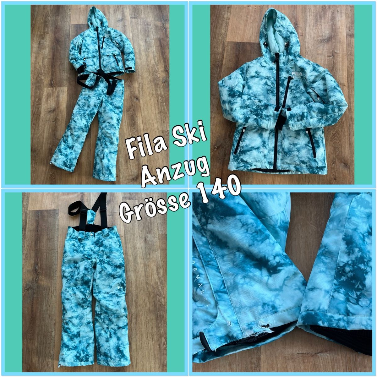 Fila Completi: Fila Ski Anzug Grösse 140 – Usato da Siebnen venduto da Boga1979