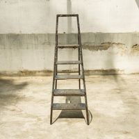 Alte Stehleiter / Bockleiter, Vintage Look, 170 cm hoch!