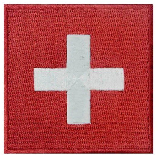 Placchette & Badge: ★Schweiz Flagge gestickt CH Patch★ – Nuovo e nell'imballaggio originale da Tägerwilen venduto da Swiss-Ricardo