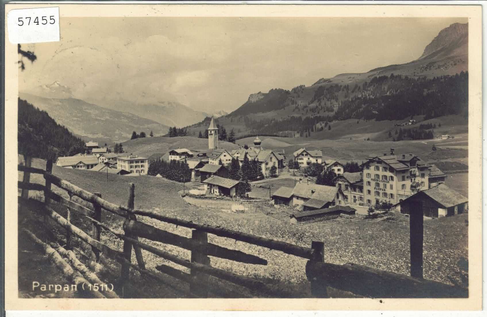 Cartes postales: Parpan - Generalansicht mit Kurhaus – D'occasion à Ettingen par Kartenplanet