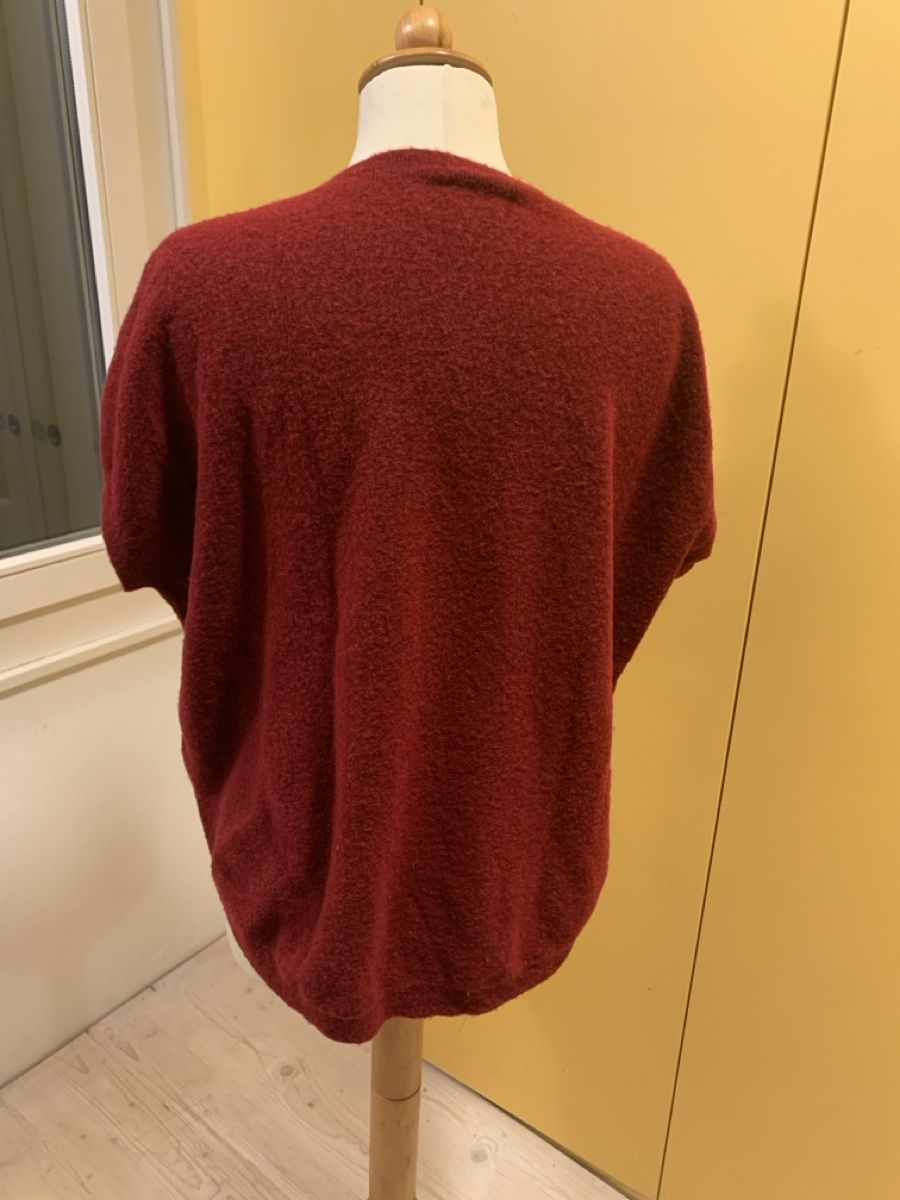 Maglioni & Felpe: gestrickter Wollpullover, Gr. S, weinrot – Usato da Amriswil venduto da rah_hd2j 1