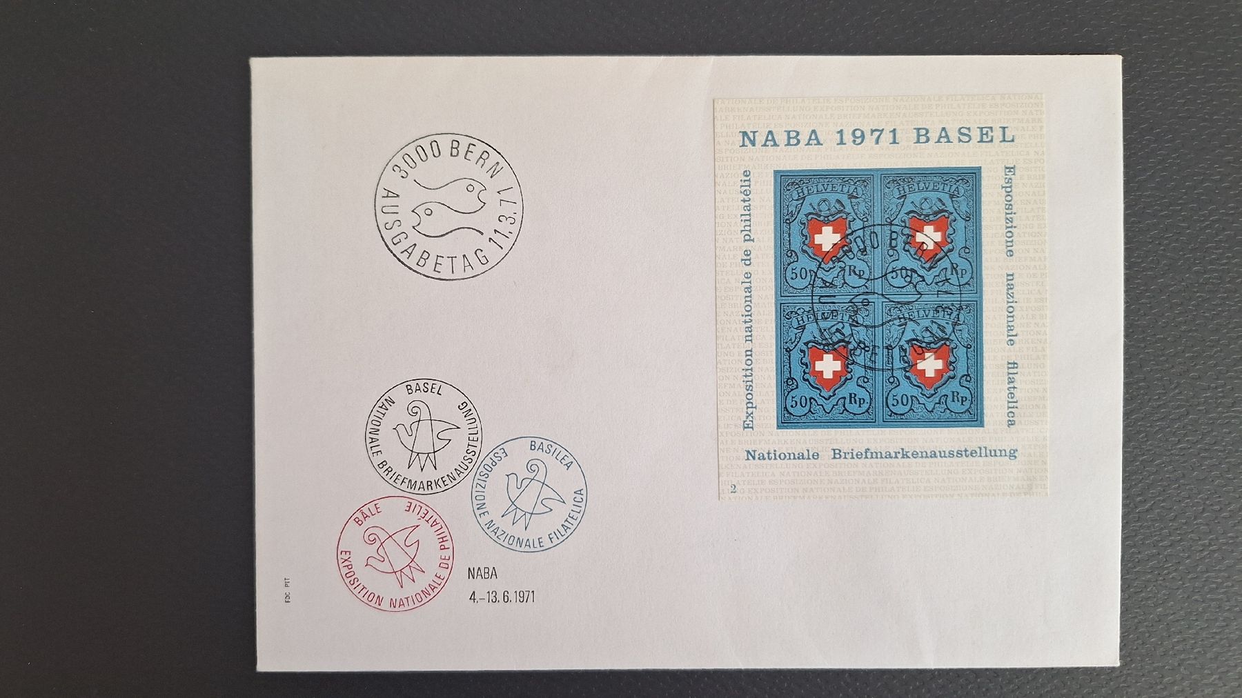 Alle Briefmarken: 1971,NABA Block aufFDC – Neu (gemäss Beschreibung) aus Pratteln von walti-6060
