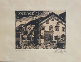 Zernez Engadin  von A. Konrad Schwärzler 1874 - 1958