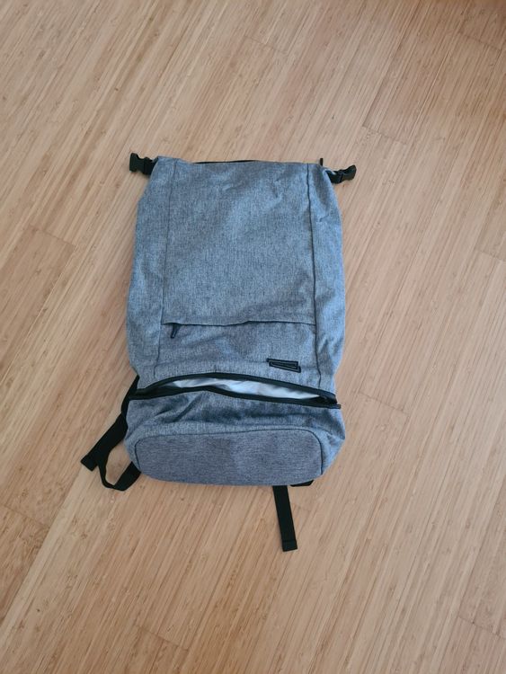 Rucksack grau mit div. Fächern | Kaufen auf Ricardo