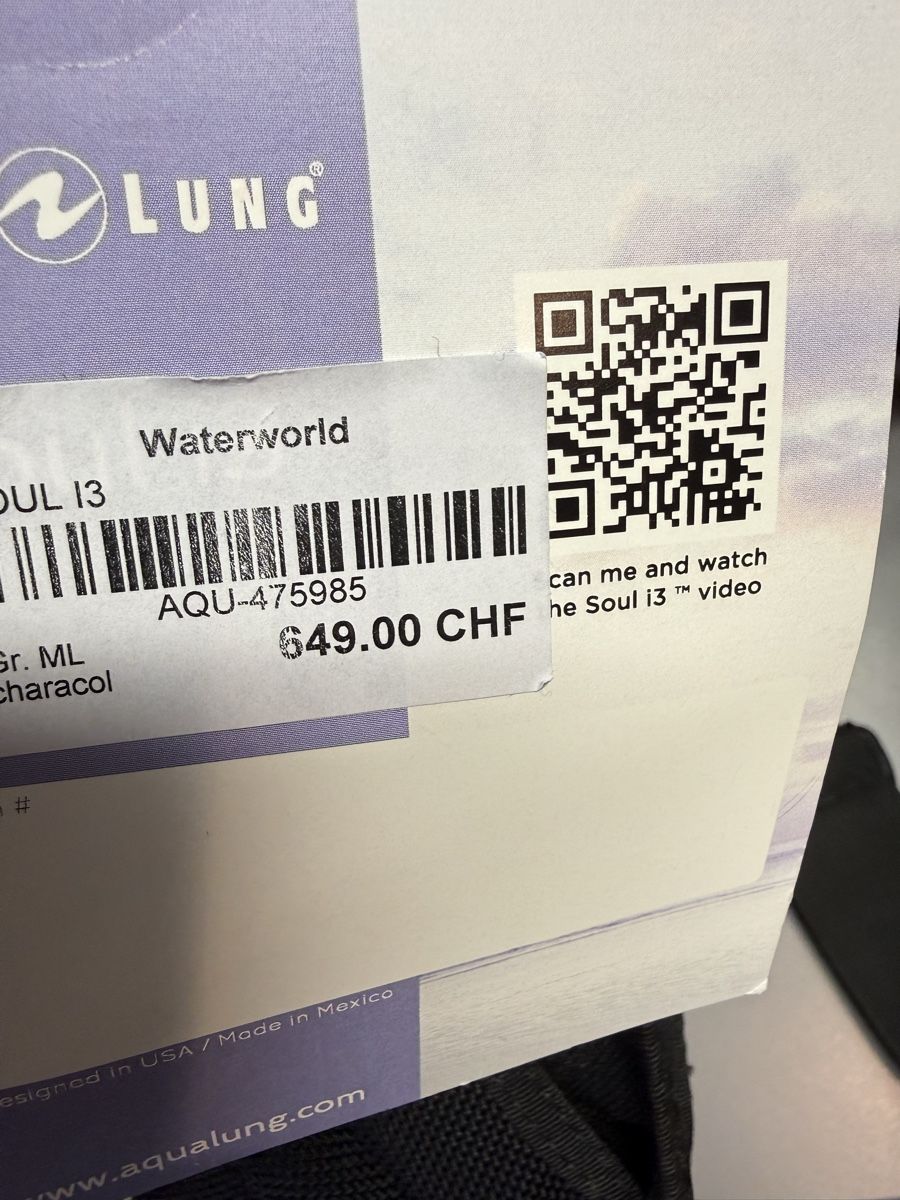 Supporti a parete: Tarierjacket Aqualung Soul i3 – Nuovo e nell'imballaggio originale da Effretikon venduto da Waterworld1 9