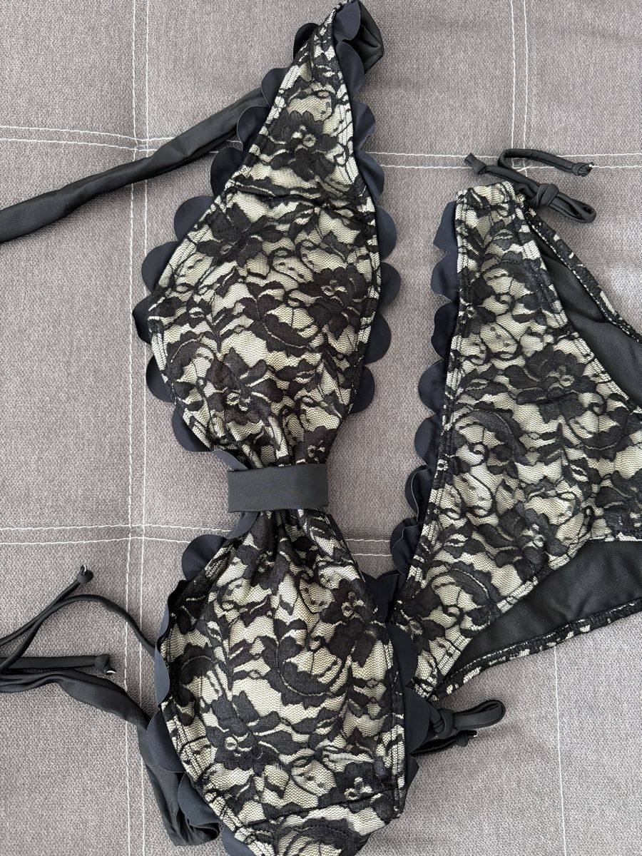 Costumi da bagno & Bikini: Spitze Bikini Set Schwarz Gr. M Neu – Nuovo e nell'imballaggio originale da Reinach AG venduto da innamac 3