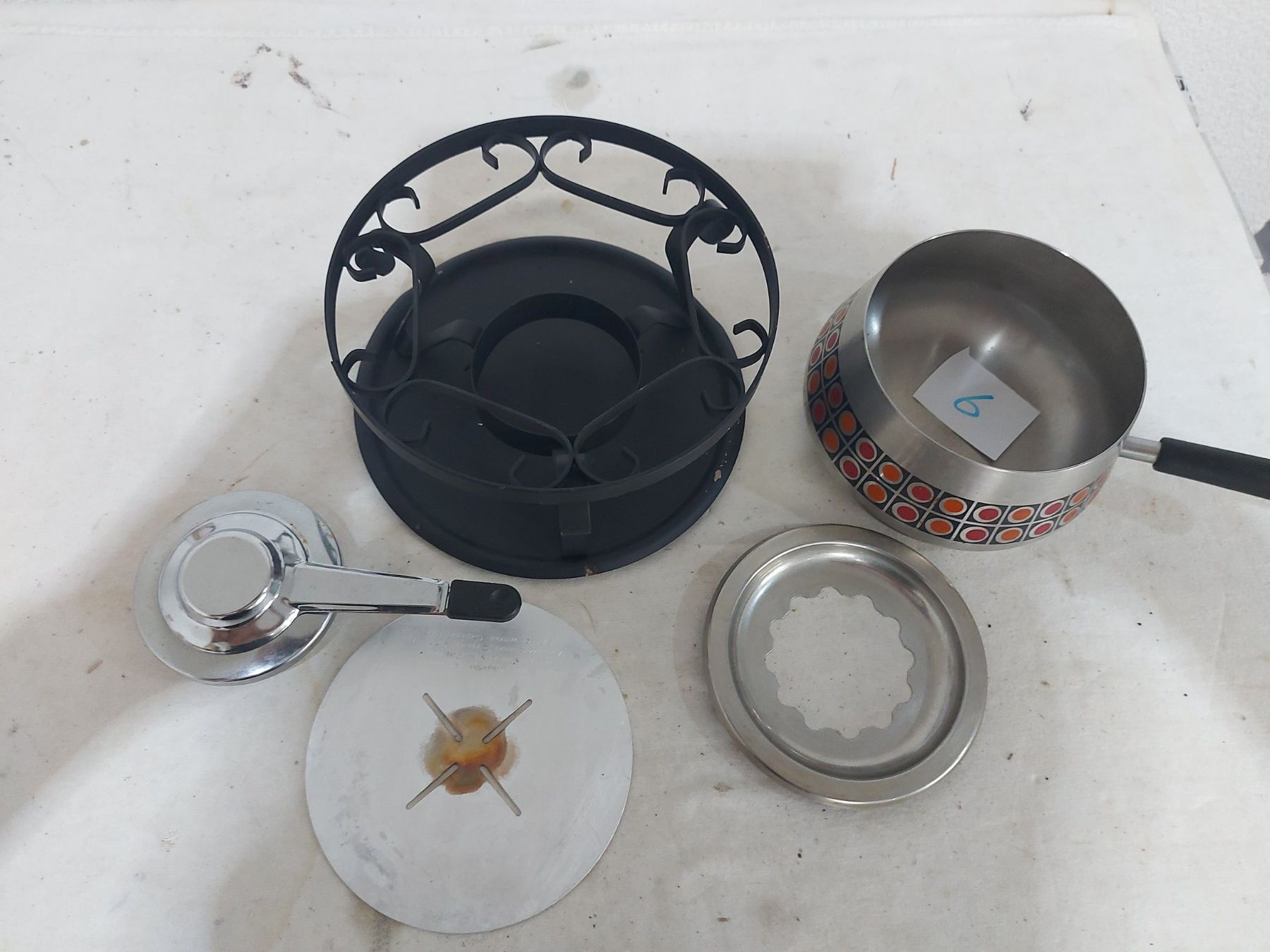 Elettrodomestici da cucina: Fondue Sets mit Caquelon und Rechaud (6) – Usato da Rheinau venduto da profitronic.shop 2