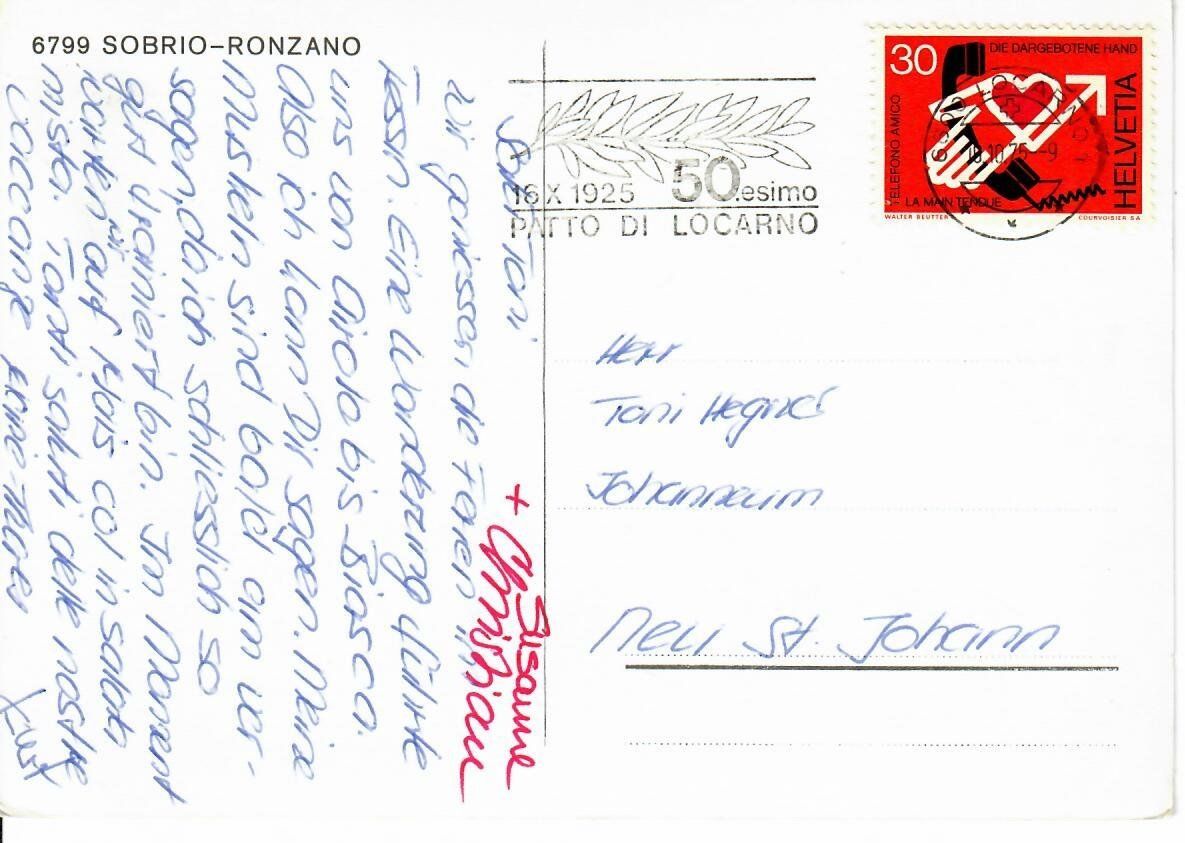 Cartoline postali: Sobrio - Ronzano – Usato da Hochdorf venduto da Ziegel-16 1