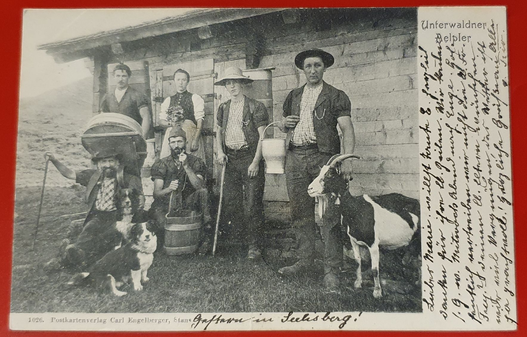Cartoline postali: Unterwaldner Aelpler 1902 – Usato da Kreuzlingen venduto da Rschweiz1