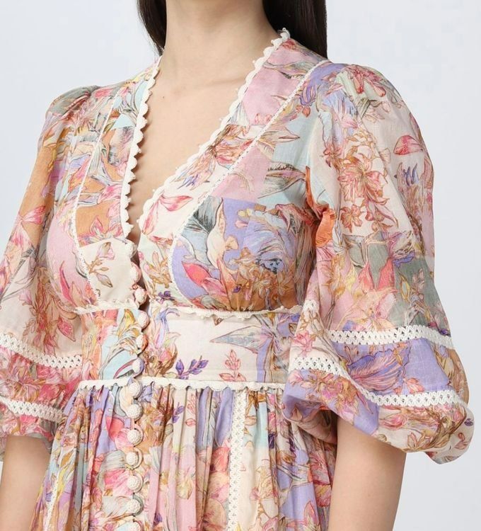 Zimmermann Vestiti: Zimmermann Kleid, Gr. 2/M, Leinen und Baumwolle – Usato da Genève venduto da latestthought 2